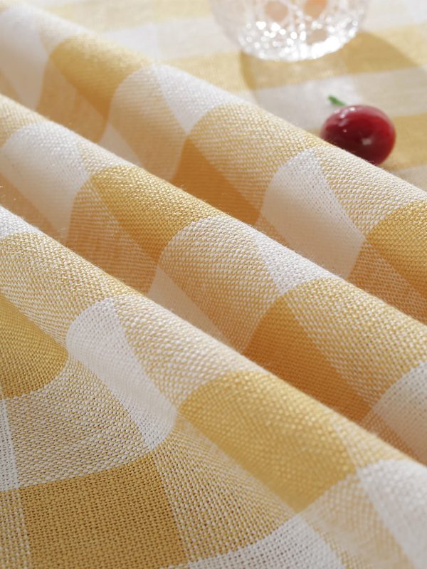 კუბოკრული სუფრა (ყვითელი)