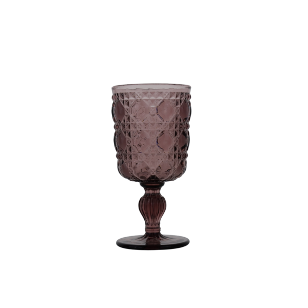 ღვინის ჭიქა (შინდისფერი)